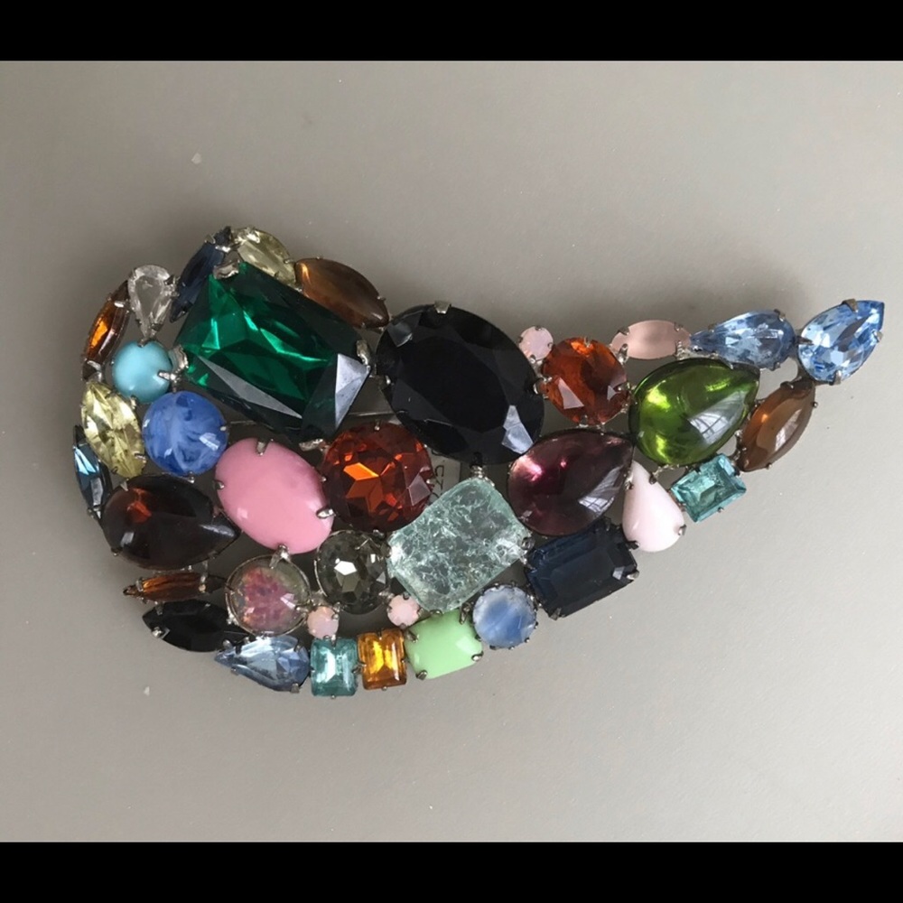 Gorgeous Multi-Color Vintage Brooch